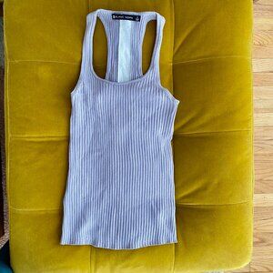Blanc Noir Lavendar Color Block Tank - Small